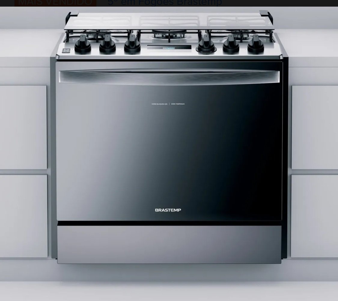 Fogão de cinco bocas